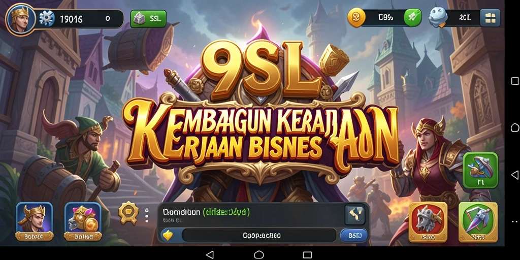 Screenshot dari gameplay <strong>9SL</strong> yang menunjukkan aktivitas bisnis.
