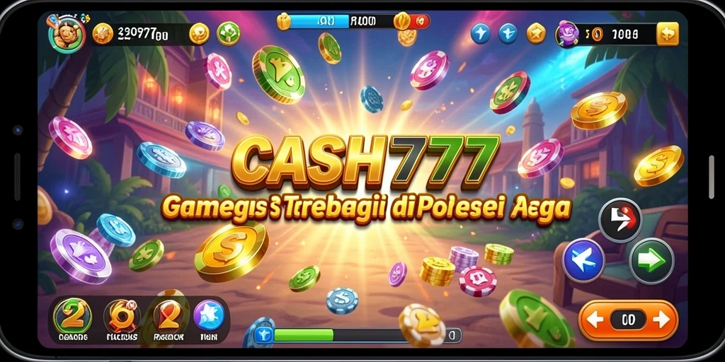 Screenshot utama dari CASH777 menampilkan strategi dan aksi gameplay yang mendebarkan.