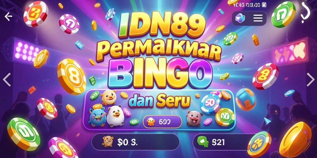 Tampilan permainan Bingo yang menarik dan interaktif di IDN89.