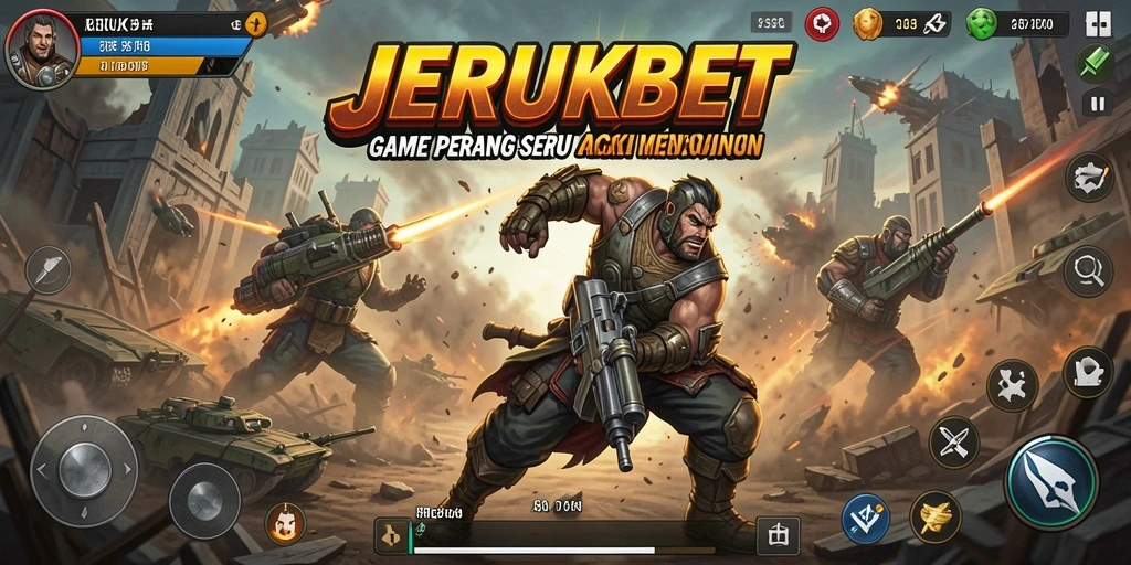 Tangkapan layar menunjukkan aksi seru dalam game JERUKBET.