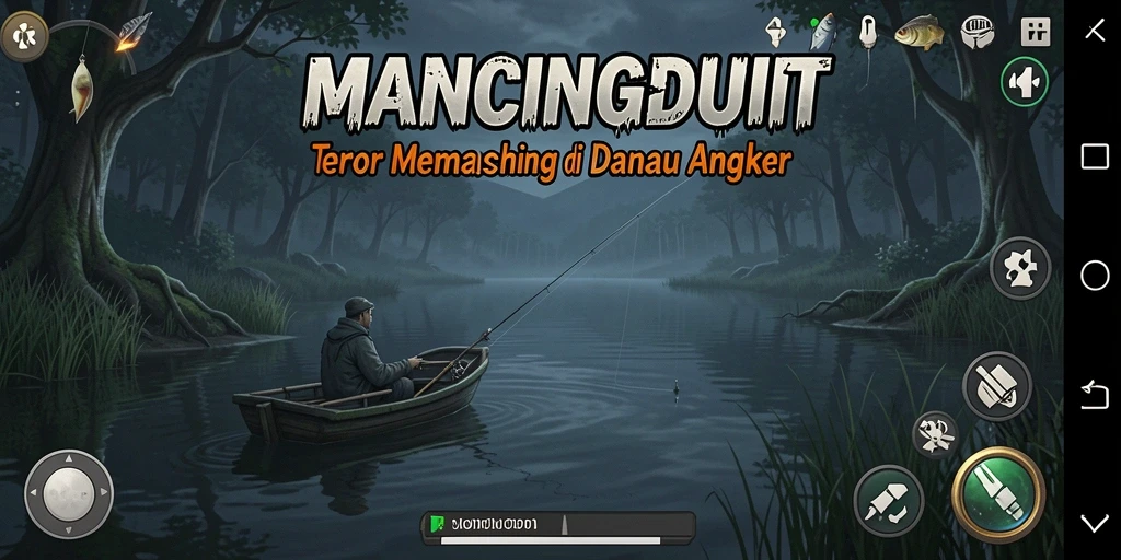 Tampilan gameplay MANCINGDUIT yang menegangkan dan atmosfer Horror yang kental.