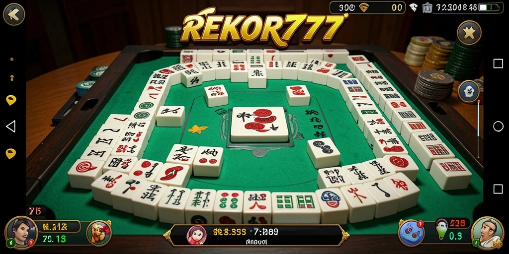 Tampilan gameplay menarik dari REKOR777 Mahjong.