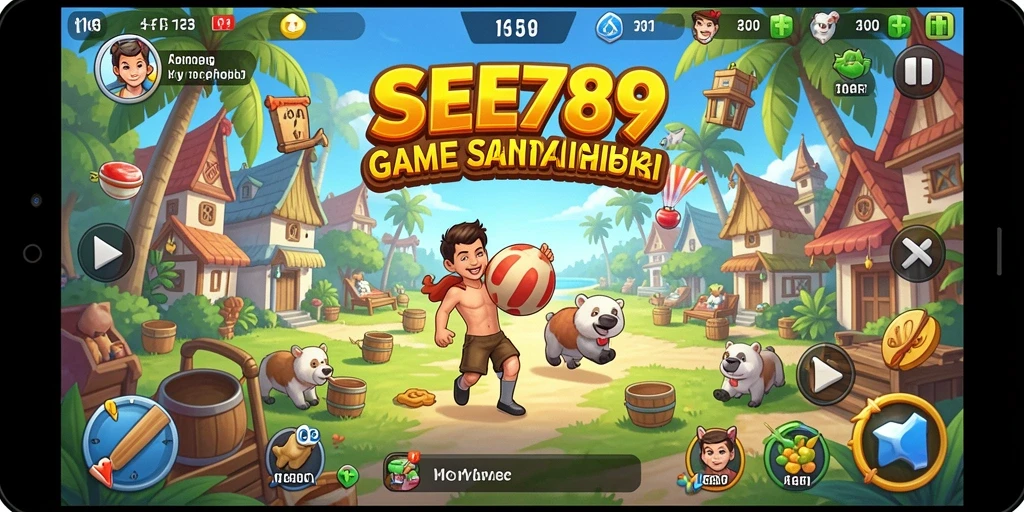 Tampilan gameplay yang menarik dan menenangkan dalam SEE789.