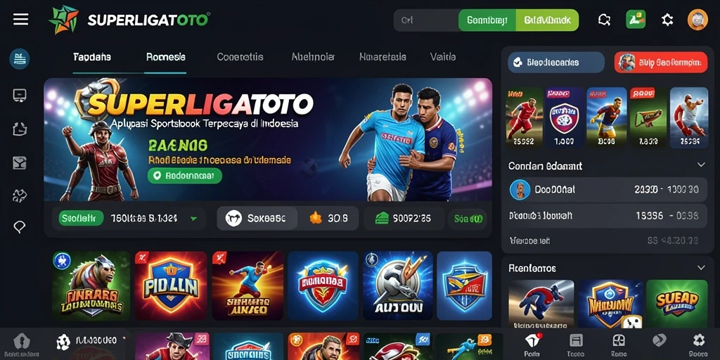Tampilan grafis menarik dalam gameplay sportsbook SUPERLIGATOTO.