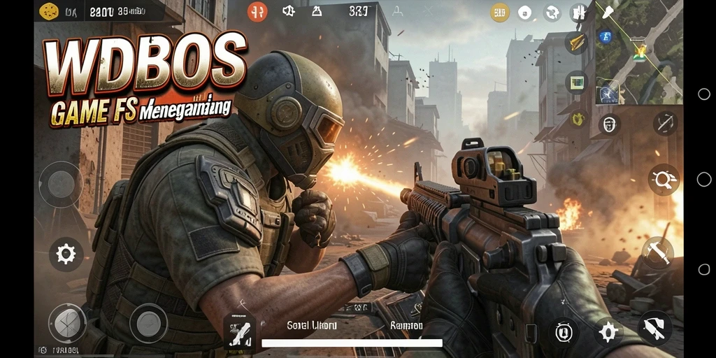 Tampilan gameplay WDBOS dengan aksi tembak-menembak yang mendebarkan.